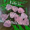 Hongzhuo High End Small Triangle Rose Quartz Guitar Accessories Picks