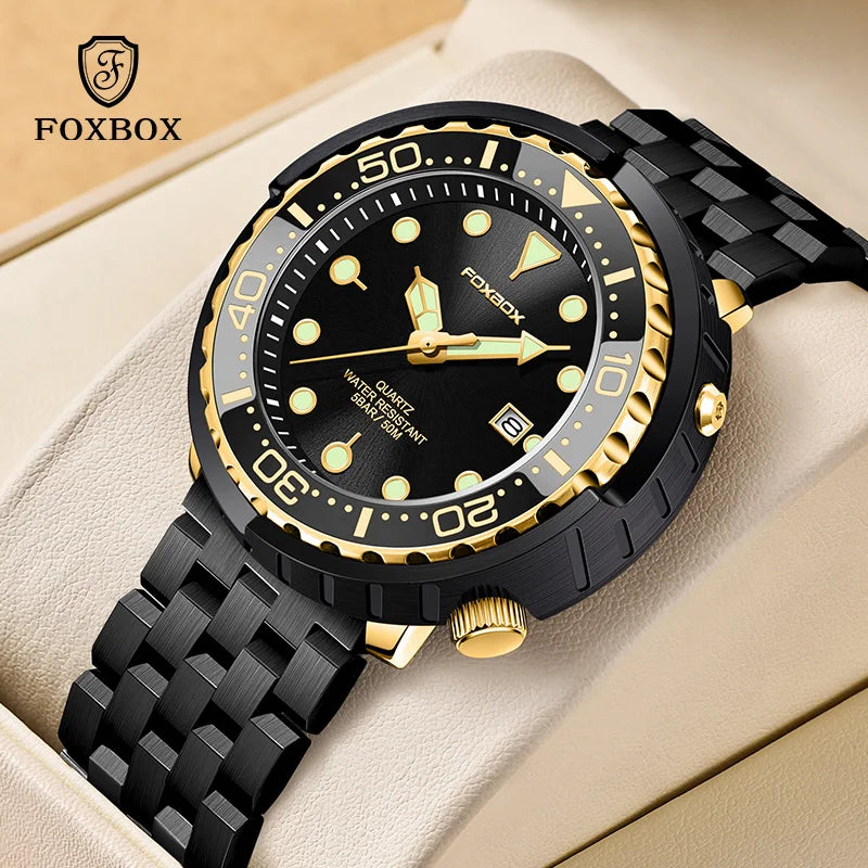 LIGE FB0024 Waterproof Unisex Watch Men's Fashion Luminous Watch Factory Quartz Wrist Watch Stainless Steel Luminous Business