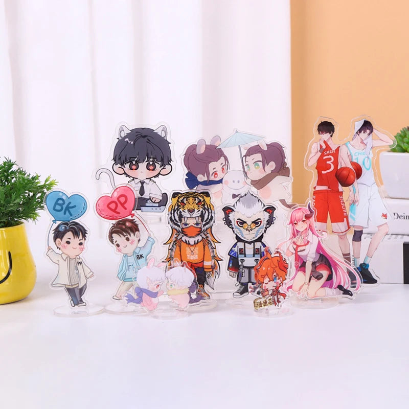 Promotion Cartoon Character Clear Figure Stand Custom Printed Anime Acrylic Display Standees