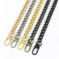 MeeTee B-C174 9.5mm Wide Flat Chain Metal Alloy Accessories for Women Bag Handbag Chains