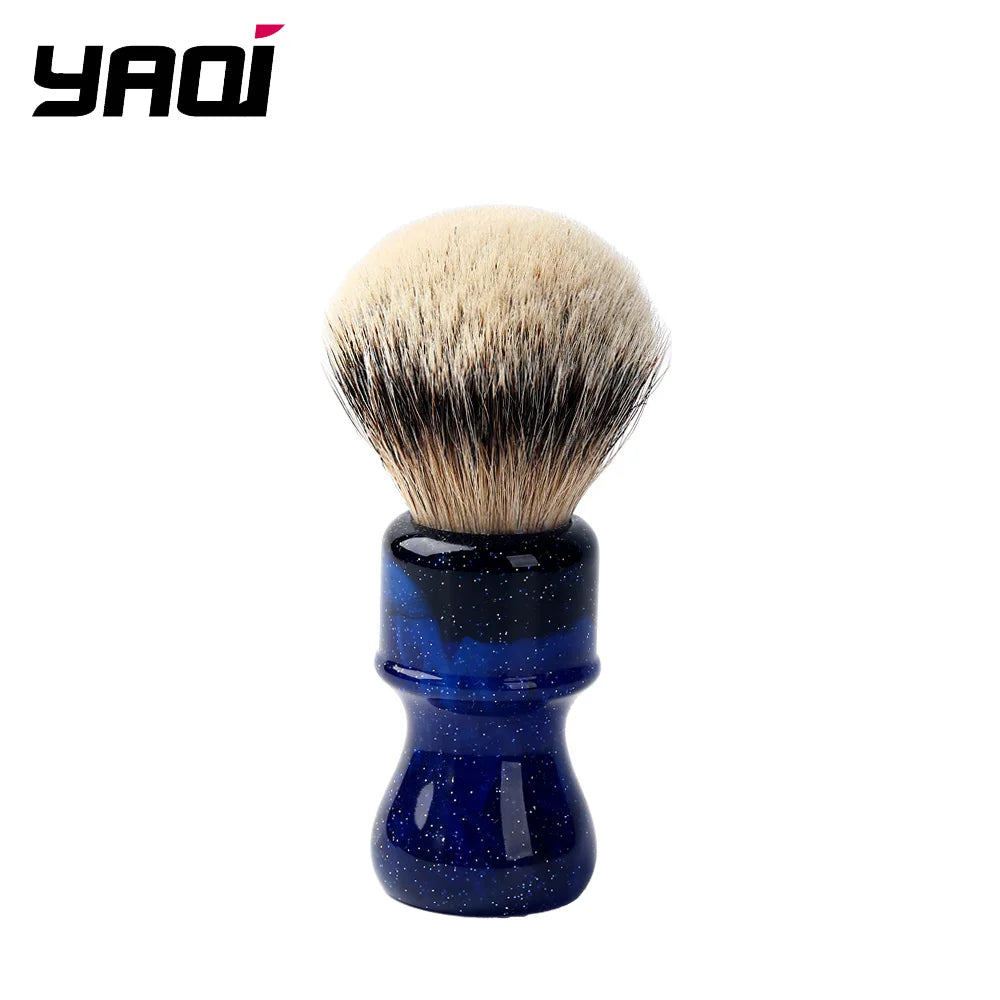 24MM Yaqi Mysterious Space Color Handle Silvertip Badger Hair Knot Men Shaving Brushes