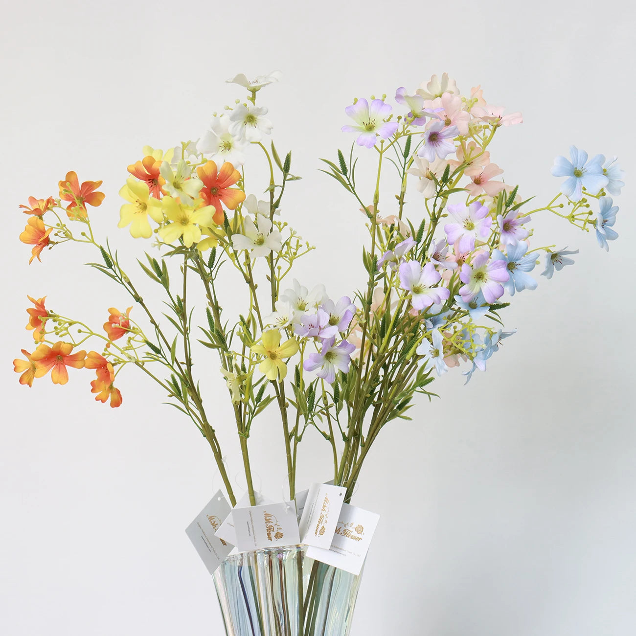 TG063 Artificial Flowers 12 Colored Chrysanthemums Home Garden Decor Wedding Ceiling Arch Wedding Decoration