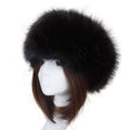 Wholesale Russia Warm Winter Hat Faux Fox Fluffy Fur Headband Wide Thick Hairband for Women Girls Hair Accessories