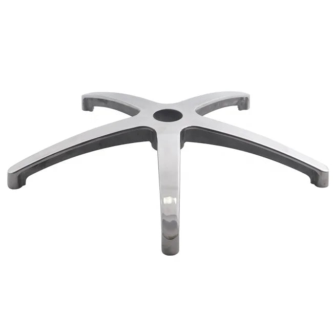 Five Star Bases for Sofa Office Leisure Furniture Modern Metal Aluminum Dental Chair Leg Parts Home Office Hotel Wheels Chrome
