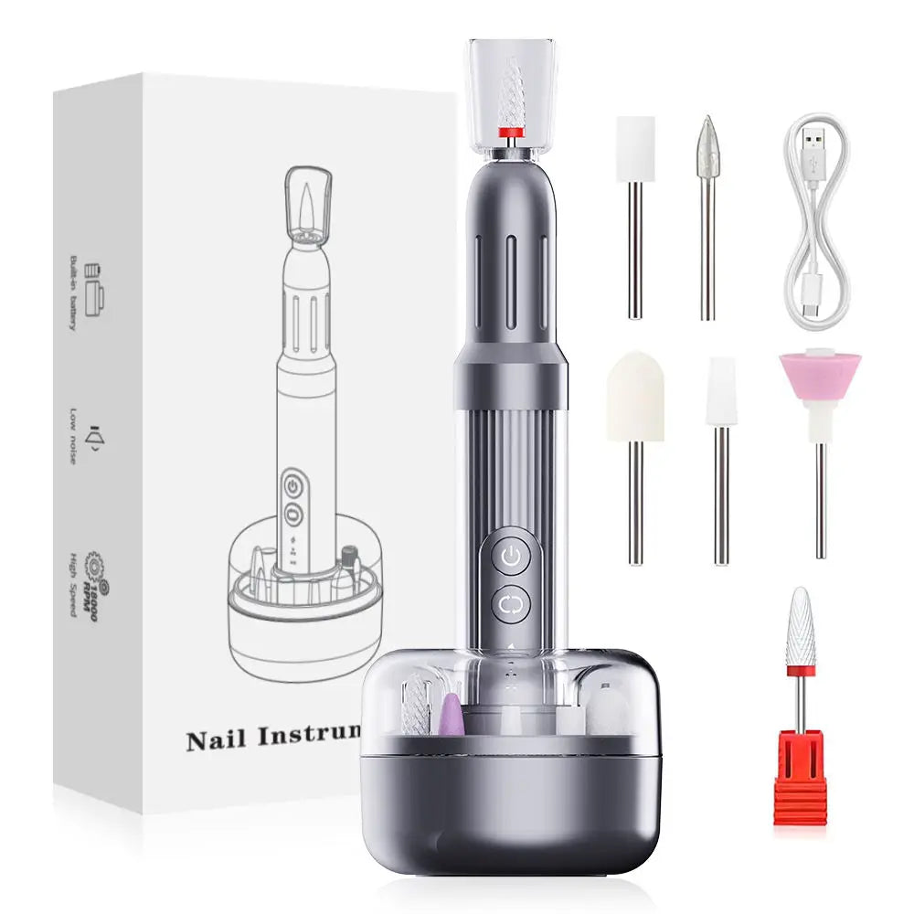 Portable Nail File Polisher Machine Manicure Kit Mini Cordless Nail Drill Other Personal Care Household Appliances MegaBDM