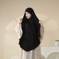 New Polyester Crepe 1-Layer Khimar Hijab for Women Soft Lightweight Long Head Shawl Wraps Saudi Niqab MegaBDM