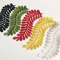Fashion Leaves Style Hot-fix Embroidery Lace Applique Patch Multi Colors LT2690A