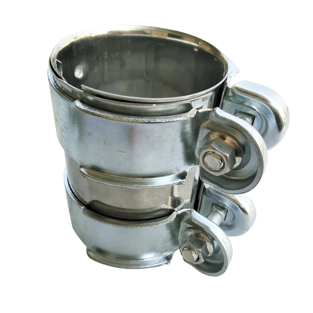 1.65-3.0"Exhaust Pipe Connector Tube Adapter Joiner Sleeve Clamp Tube Pipe Connector Joiner