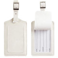 Minet Travel Handbag Airline Address Labels Custom Logo Baggage Suitcase Bag PU Leather Tag Koffer Label Luggage Tags for Brand