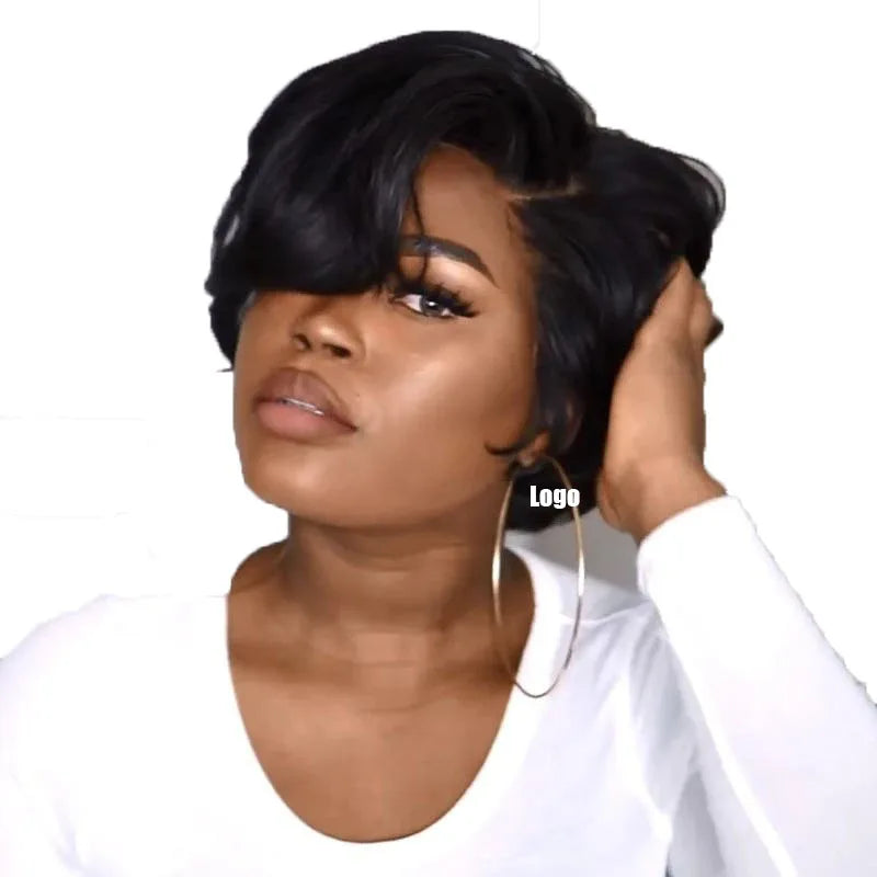 Fashion 2026 New Style Black Short Straight Hair for Women Fluffy Short Hair Brazilian Vietnamese Style Wholesale Price