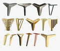 Luxury Triangle Hardware Accessories Chrome Sofa Furniture Legs Gold Metal Legs Sofa Feet