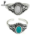 925 Sterling Silver Bohemian Turquoise Ring for Women Vintage Rings With Shell Custom Fine Designer Gemstone Jewelry