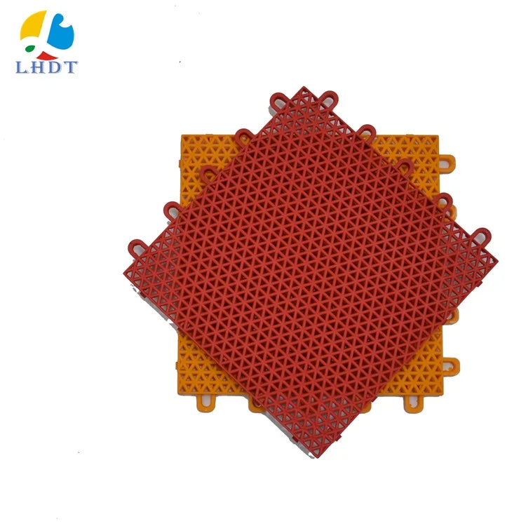 LHDT-2502 Indoor/Outdoor Interlocking Multi-Purpose Basketball Court Flooring System Lines Easy Installation Made PP Plastic SGS