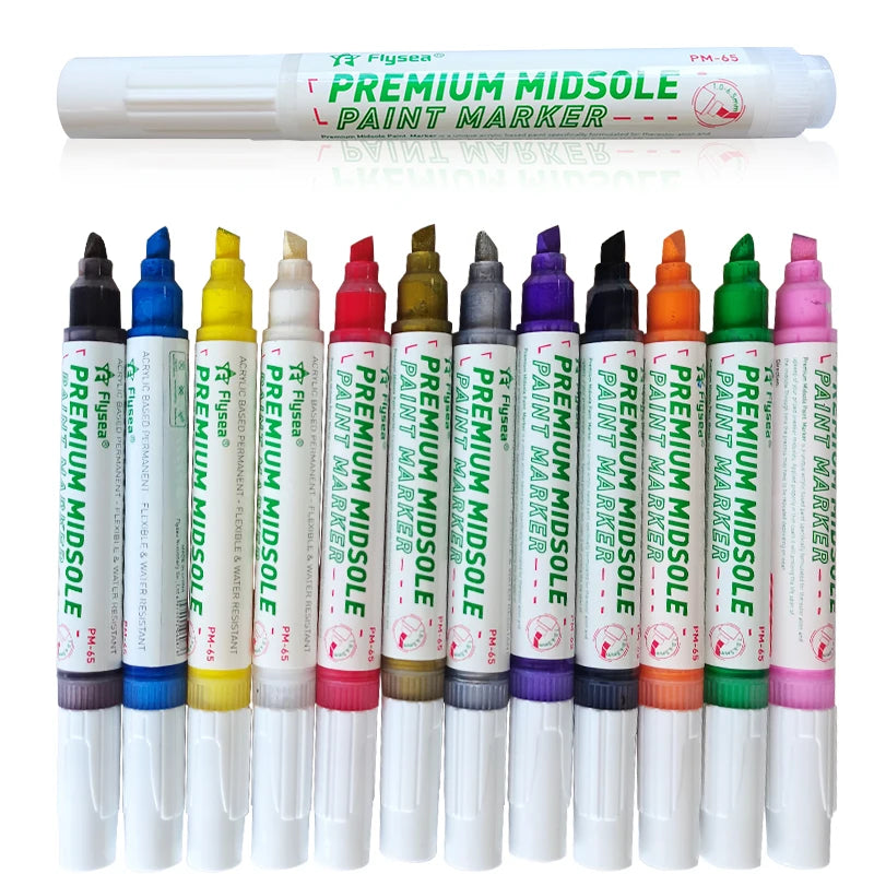 Sneaker Acrylic Based Permanent Paint Pens Ink Evenly Discharge From the Nib
