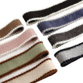 Customize Striped Polyester Webbing Eco-Friendly Crochet Knitted Belt Clothing Shoes Floral Hat Accessories Bow Diy Hair