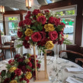 50 Cm Customized Pink Rose Faux Flora Ball Wedding Event Decorative Table Centerpieces Artificial Silk Flower Ball