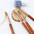 Custom Private Label Wood Handle Nail Brush Crimped 100% Pure Kolinsky Acrylic Nail Brush for Acrylic Nail Art