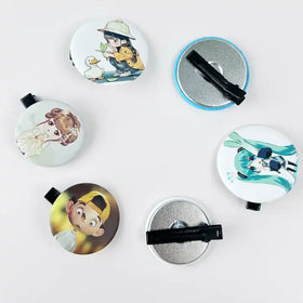 Hair Clip Badge Button Material DIY Hair Clip Material 25/32/37/44/58mm Sizes