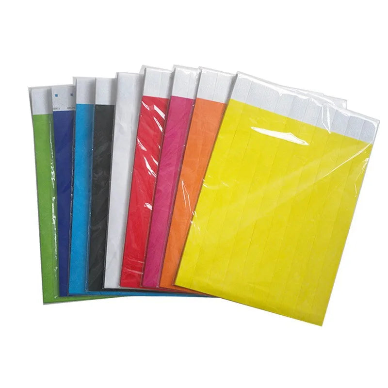 WristCo Neon Tyvek Wristbands Tamper-Proof Design Fluorescent Colors Prevent Reuse Event Hospital Medical Party VIP