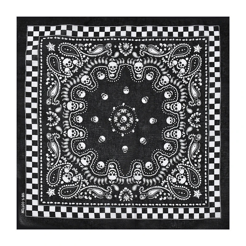 Customized Outdoor Winter Square Bandana Custom Logo Dacron Cotton Sports Headband Seamless Bandana for Men