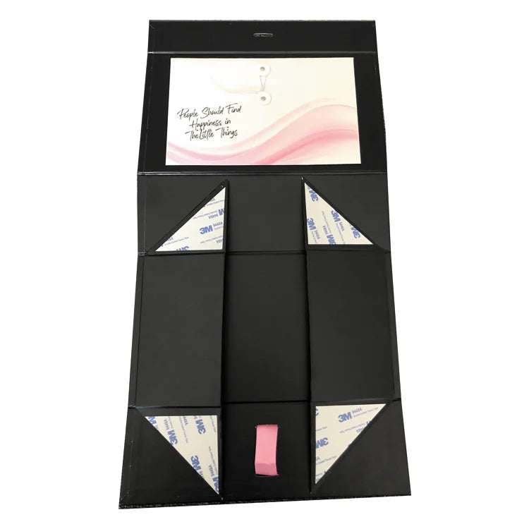 Custom Cardboard Folding Gift Box with Ribbon