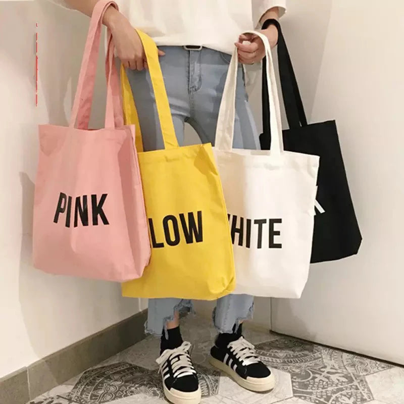 Hot Sale  Shopping Bag Canvas Tote Bag With Zipper Canvas With Logo CanvasBag Printed Plain Reusable CanvasTote Canvas Bag