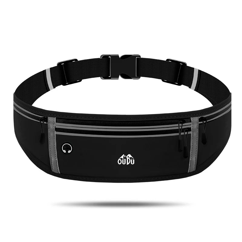 HUALIAN New 4 Pockets Sports Fanny Pack Workouts Phone Waist Bag Belt Bag Running Belt for Gym Travel Train Runner