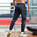 Custom logo Skinny Sweatpants Men Big Elastic Cool Dry Breathable  Nylon Jogger Tracking Bottom Pants