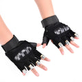 WisdomTimes Green LED Laser Gloves Multi-Beam Night Glow Palm Finger Light Rechargeable Battery Velcro-Belt Design for Ramadan