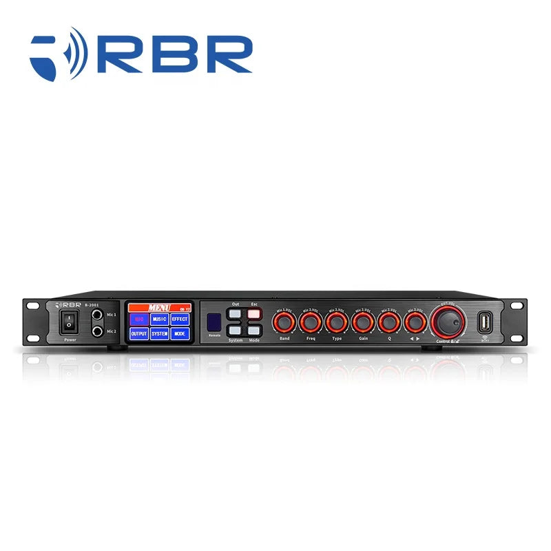Touch Screen Design B2001 4in*8out Professional Audio Processor for Stage Karaoke