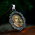 SS8-883P Steel Soldier Religious Jesus Mother Stainless Steel  Our Lady Virgin Mary Jewelry Man or Woman Pendant