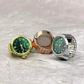 Manufacturer Direct Sale Small Green Watch Hot-selling High-end Alloy Finger Watch for Women Man