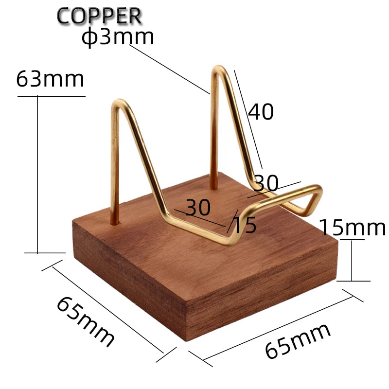 Premium for Handcrafted Vintage Style Black Walnut Copper Crystal Polished Display Stand for Home Decor Garment Rack Store