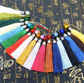 Craft Silk Tassels Bookmark Assortment 8cm Soft Elegant Tassels for Earring Handmade Decorative Craft Silk Tassels