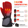 Winter Outdoor Electric Heated Microfiber Gloves Anti-Slip Grip Durable Design Thermal Insulated for Snowboarding