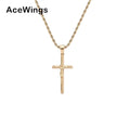 SN267  Stainless Steel Crystal Jewelry Pendant Necklace for Men