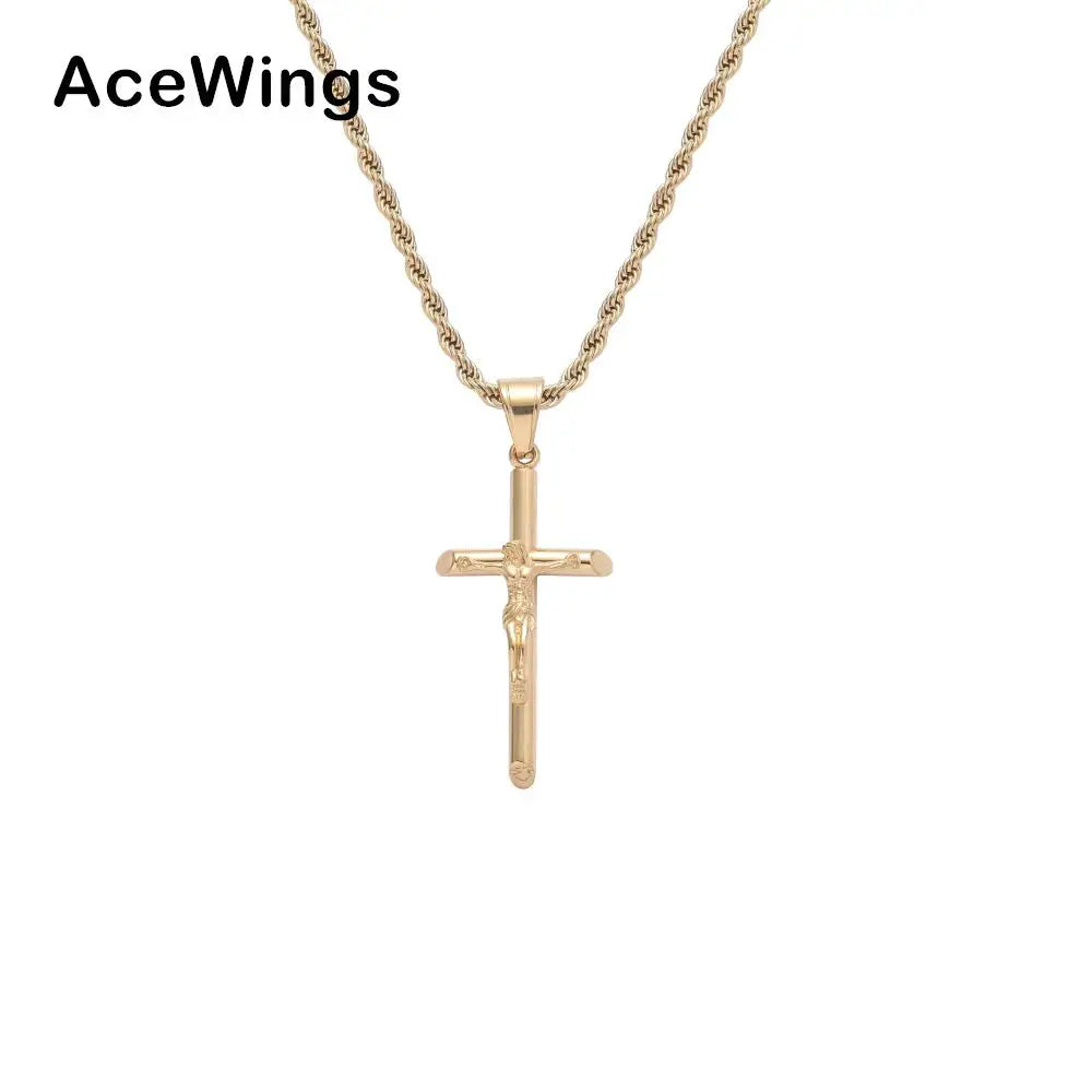 SN267  Stainless Steel Crystal Jewelry Pendant Necklace for Men