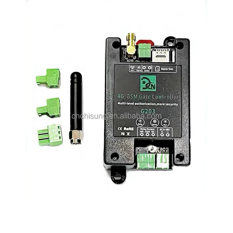 CHISUNG NEW Design G203 2G GSM Gate Opener Access Relay Switch Remote Control by Free Call Home Alarm System Security