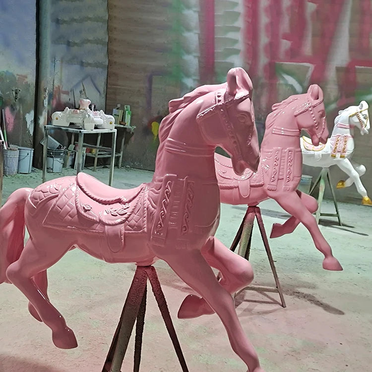 Mini Carousel Horse Props/amusement Carousel Horse/ Kids Ride Carousel Horse
