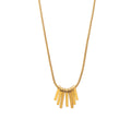 Fashion Irregular Small Square Pendant Necklace Stainless Steel Geometric Gold Plated Jewelry