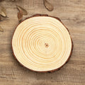 Wholesale 10pcs Natural Unfinished Wood Discs Rustic Wooden Slabs Rounds Smooth Cut Finish DIY Craft Wedding Party Decor