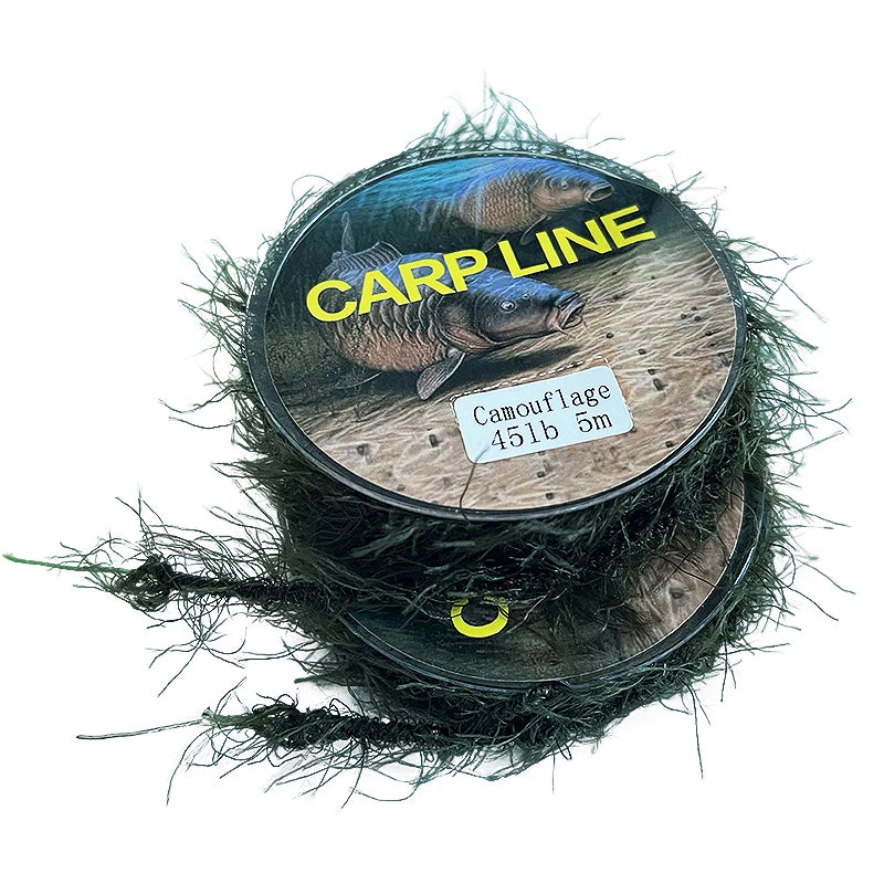 TAKEDO 5M Disguising Seagrass PE Braid Line Weeds Carp Line  Camouflage Fishing Line for Carp Fishing