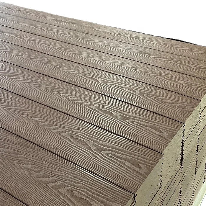 148*23mm 3d Deep Embossed Wpc Decking Flooring Uv Resistance and Waterproof Floor Panels Board for Outdoor Garden
