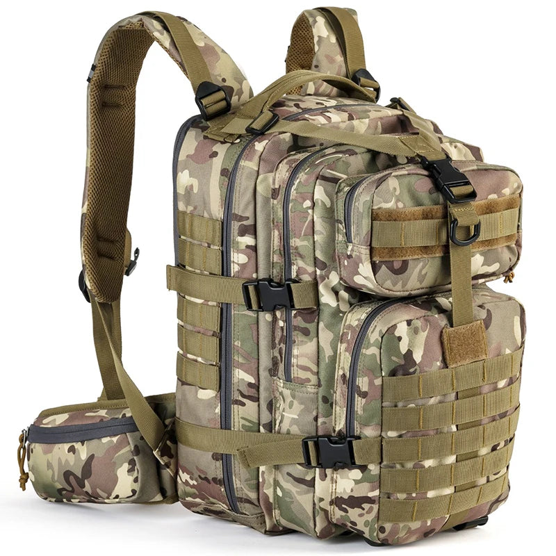 Top Quality Cheap Price Waterproof Nylon Camo Molle Tactical Backpack Bag