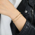 Wholesale Fashion Dainty Gold Bracelets for Women Oval Chain Gold Bracelets for Women Jewelry