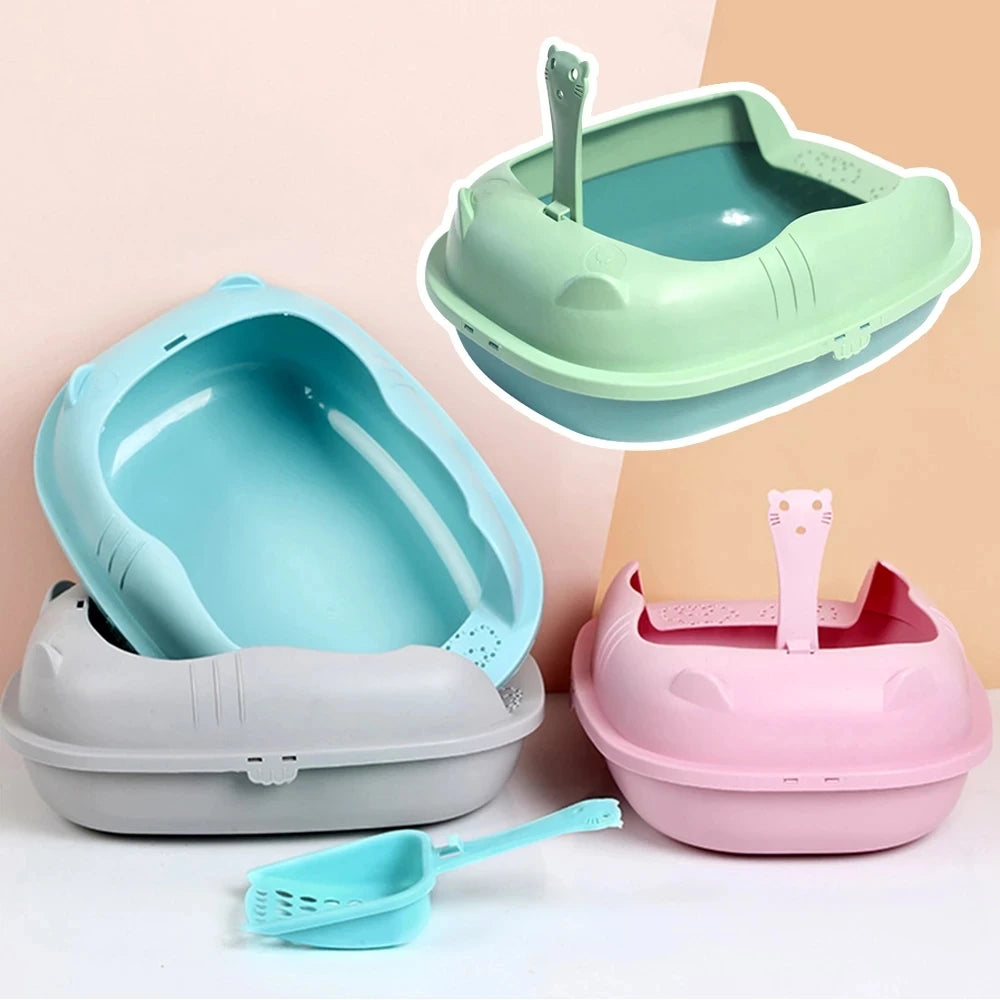 Plastic Modern 2024 Cat Toilet Pet Supplies Household Cat Accessories Disposable Smart Cat Litter Box