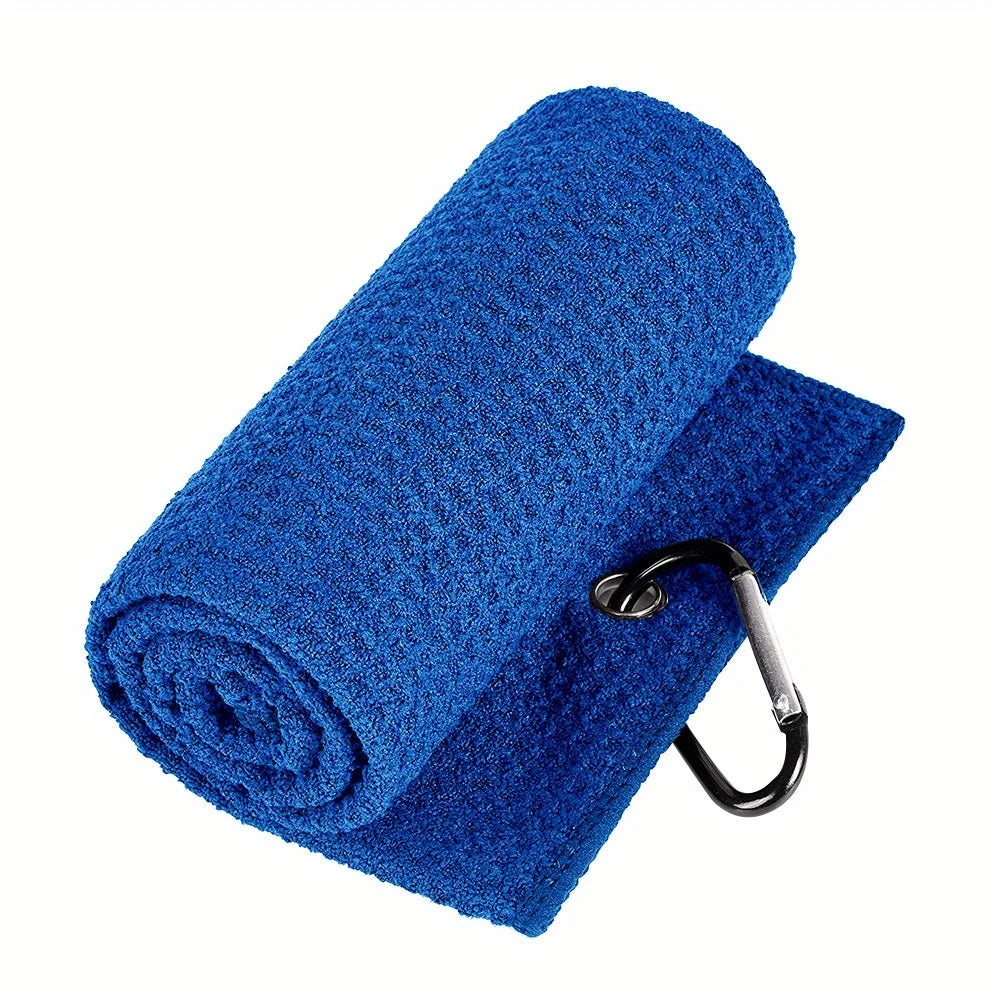 Wuxi Ivy Textile Golf Towel Customized with Logo Printed Microfiber Sport Golf Towel for Cleaning and Wiping