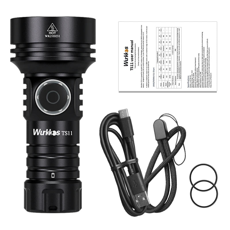 Small Size Super Bright 2000lm Long Range 616M EDC Torch Rechargeable Pocket Flashlight Outdoor Hiking Camping