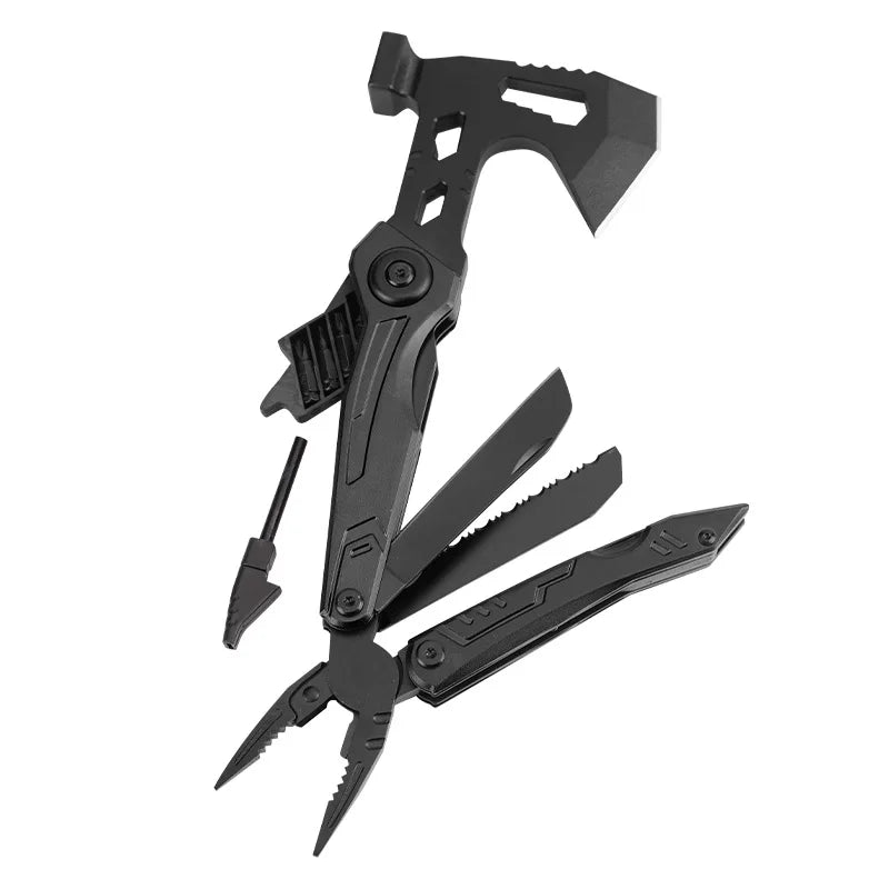Multifunctional Stainless Steel Outdoor Tactical Hammer Axe for Camping and Firewood Chopping