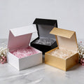 Custom logo Printing Size Luxury Rigid Cardboard Cosmetics Gift Jewelry Clothing Folding Magnetic Ribbon Packaging Paper Boxes
